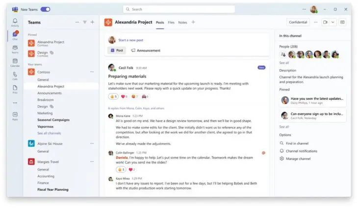 Microsoft-Teams-kanalen-lay-out