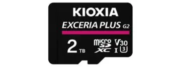 Kioxia propt 2 TB in microSD-kaart