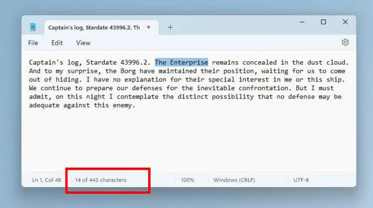 Kladblok Windows 11