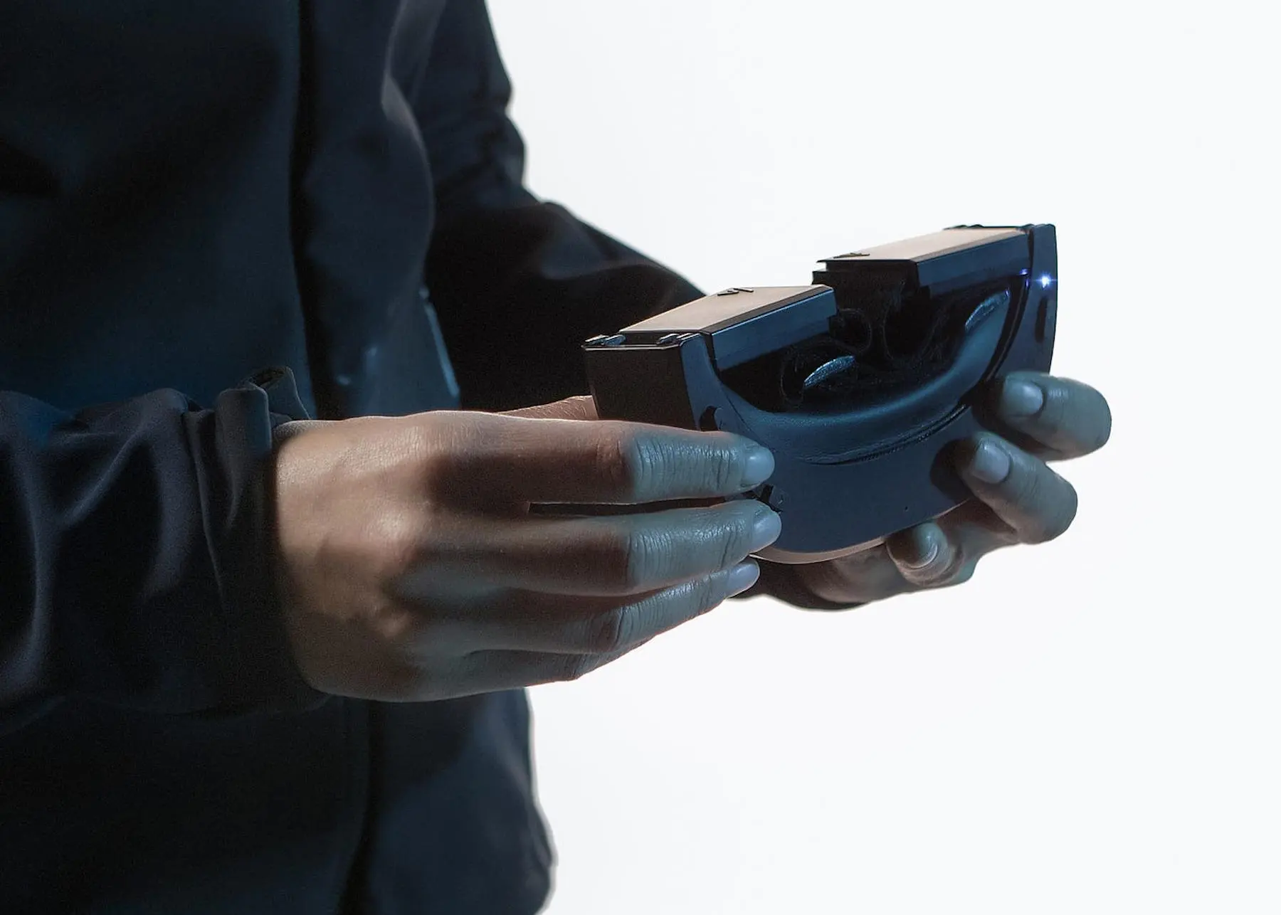 Almer Arc 2 AR headset folded