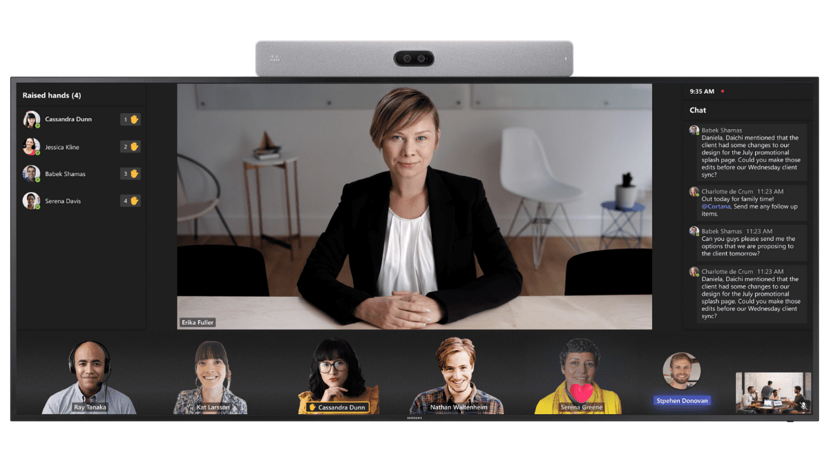 Cisco, Microsoft en Samsung lanceren samen oplossing voor videovergaderzalen
