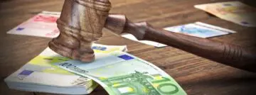 boete euro geld hamer