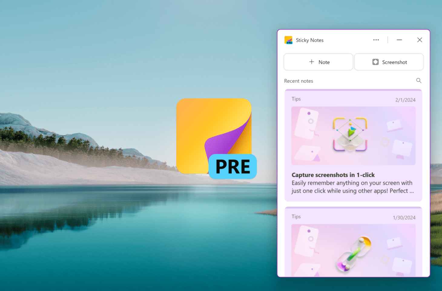 Microsoft lanceert nieuwe Sticky Notes-app in preview