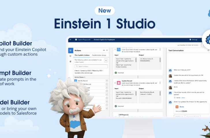 Salesforce lanceert Einstein 1 Studio: AI in al je apps