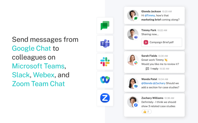 Google Chat werkt vanaf nu samen met Slack en Microsoft Teams 