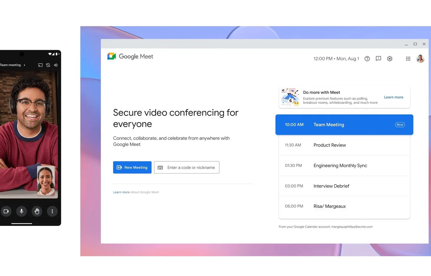 Google meet switch