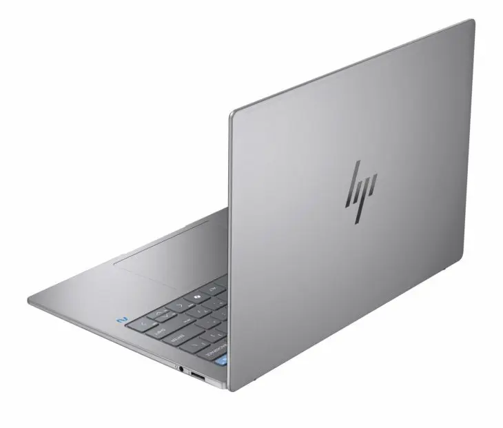 HP OmniBook X AI PC Meteor Silver RearLeft
