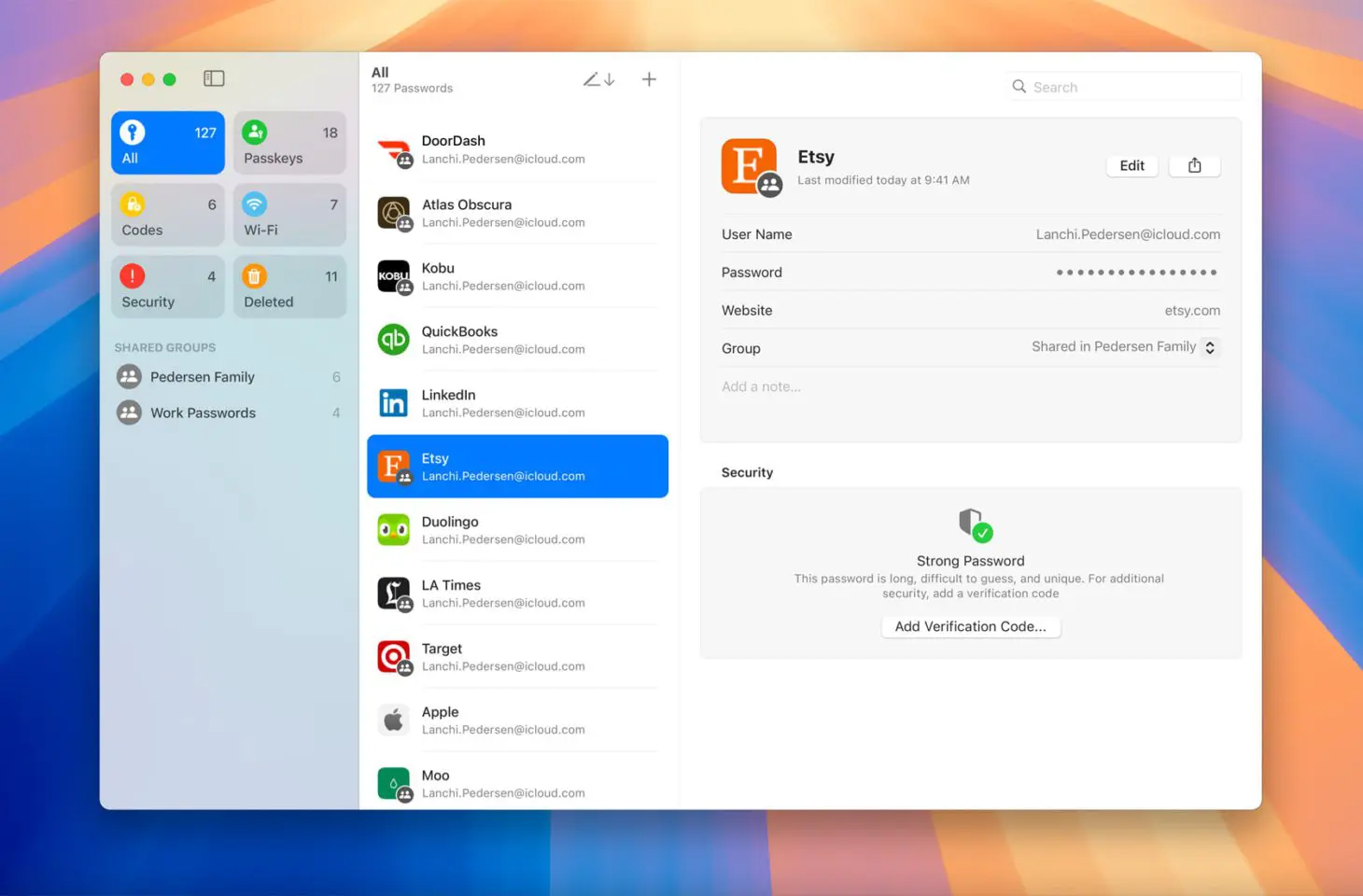 apple passwords ios macos