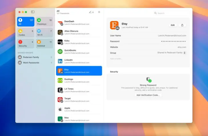 apple passwords ios macos