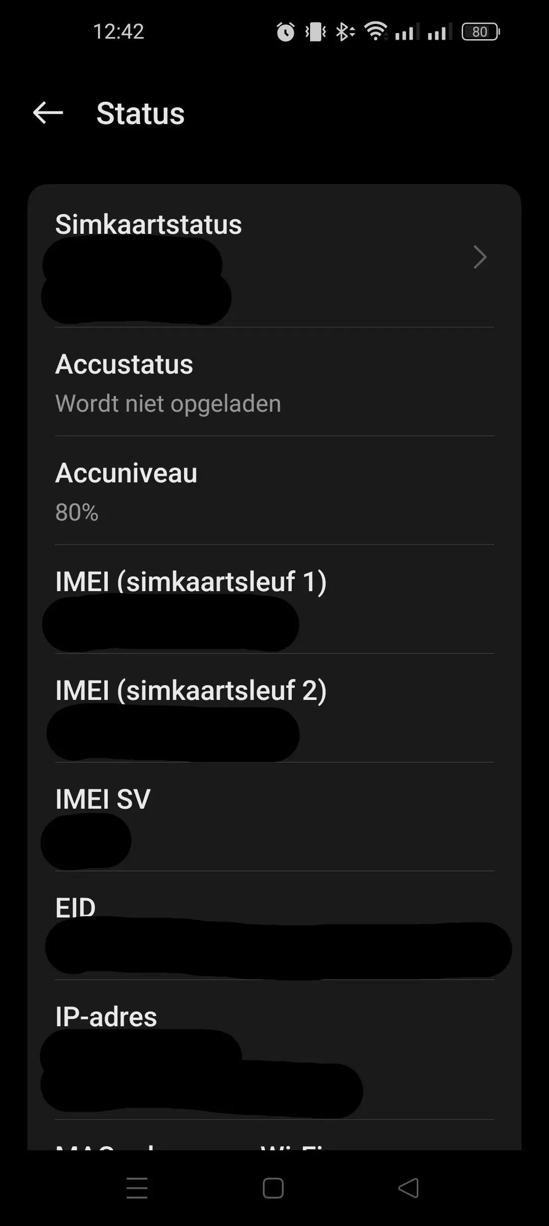 esim simkaart instellingen