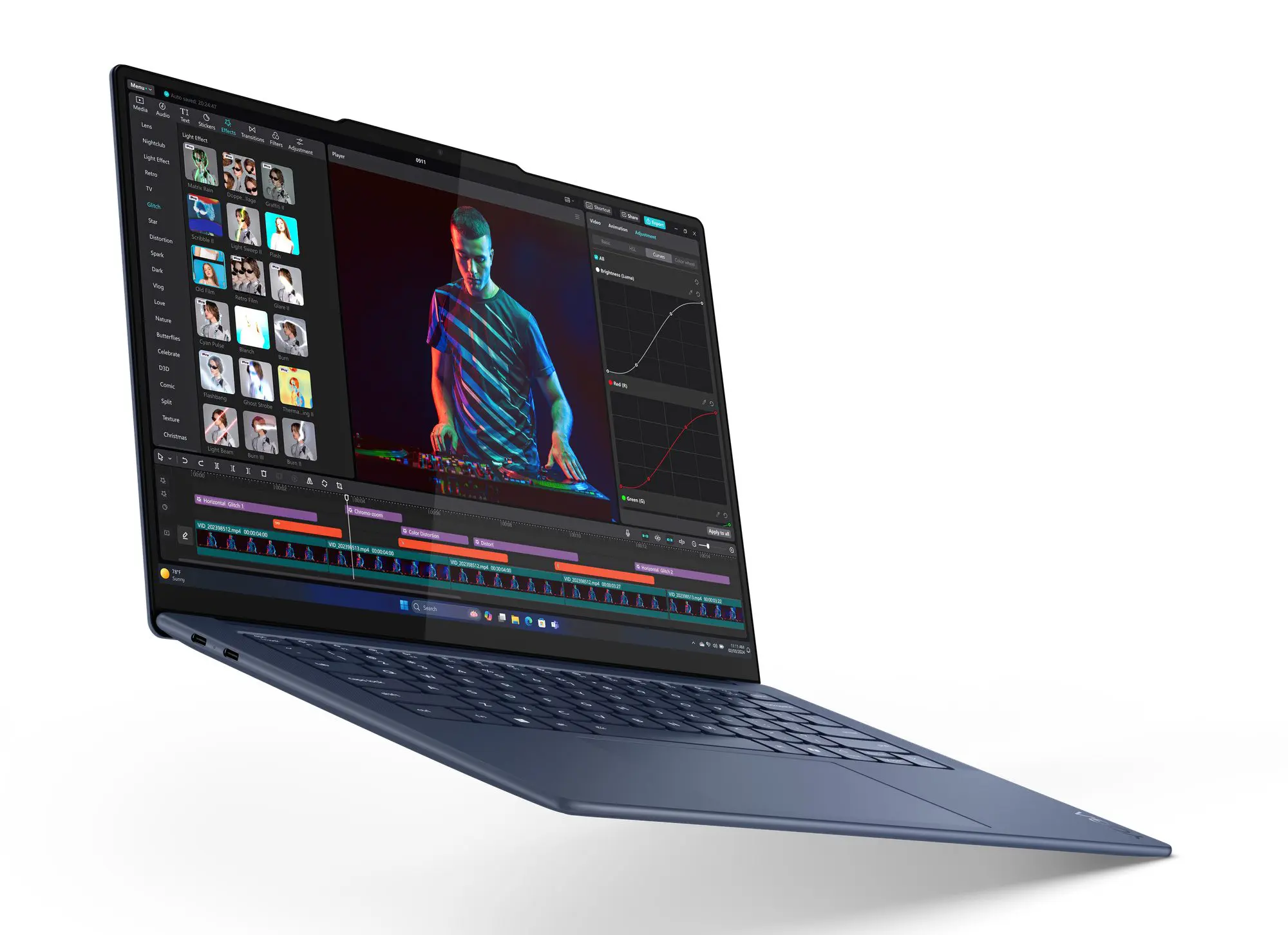 Lenovo Yoga Slim 7x Gen 9 hoek