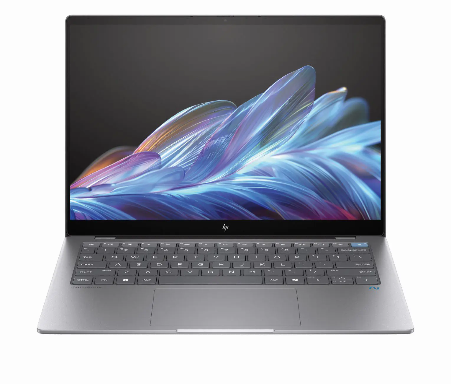 HP OmniBook X AI PC Meteor Silver HP AI Front