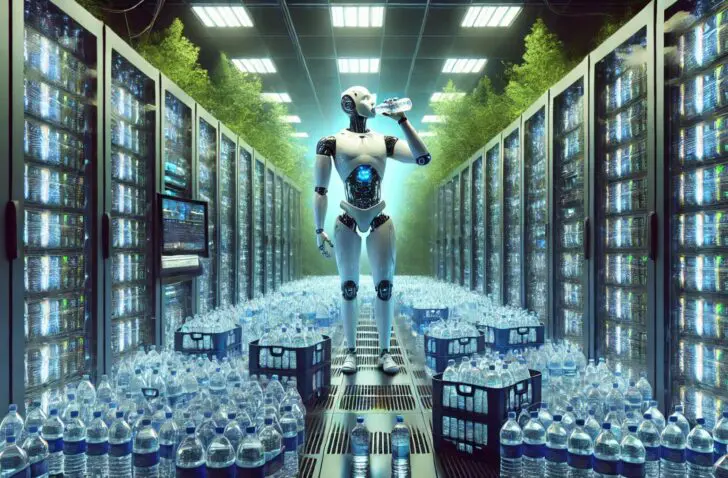E-mail gegenereerd door AI? Dat kost dan drie flessen water alstublieft
