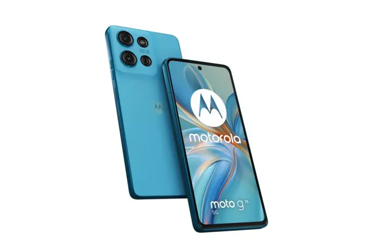 2024 Motorola MOTO G75 Basic Pack Relucent Blue PDP Hero