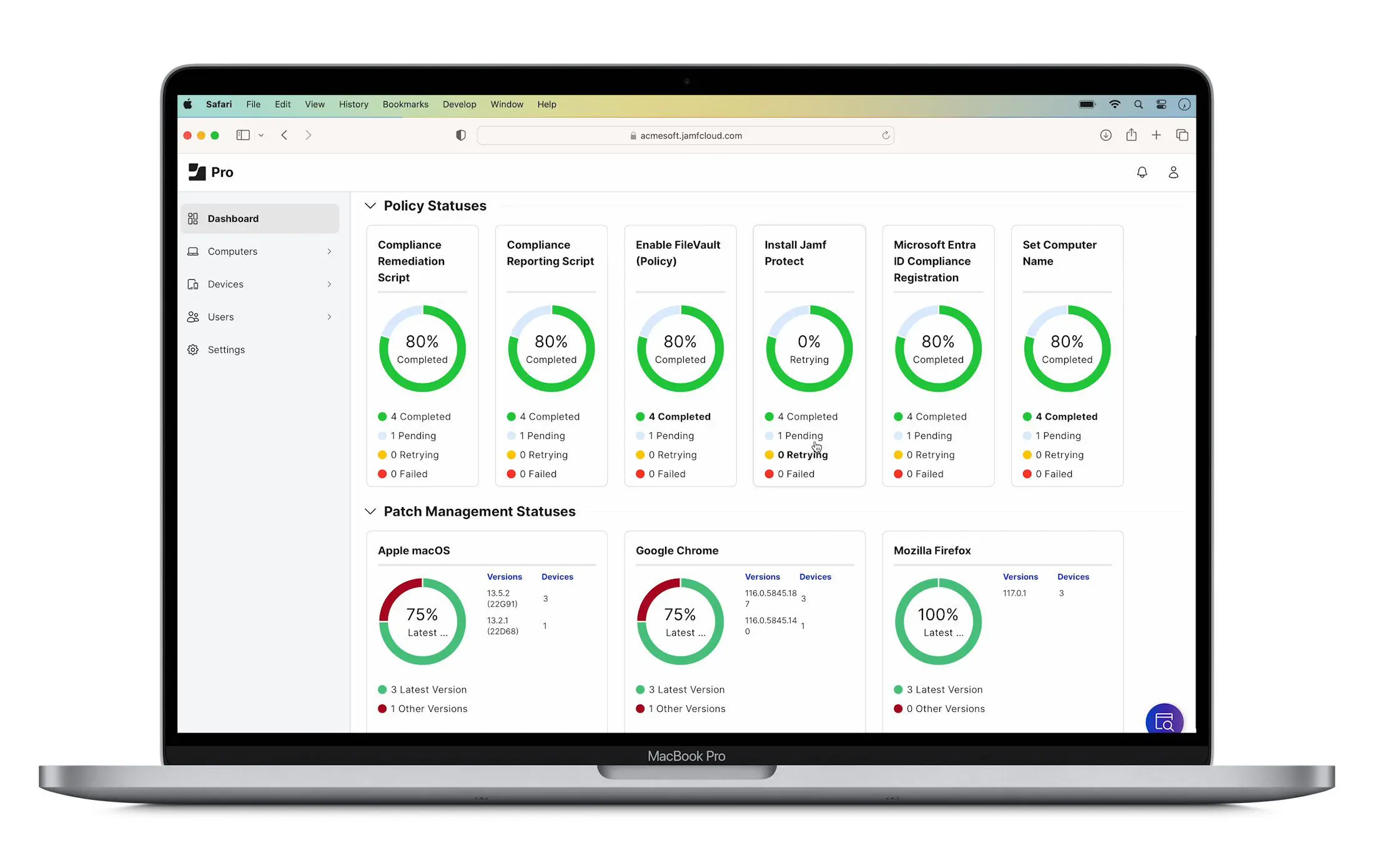 Jamf Pro – Policy Statuses
