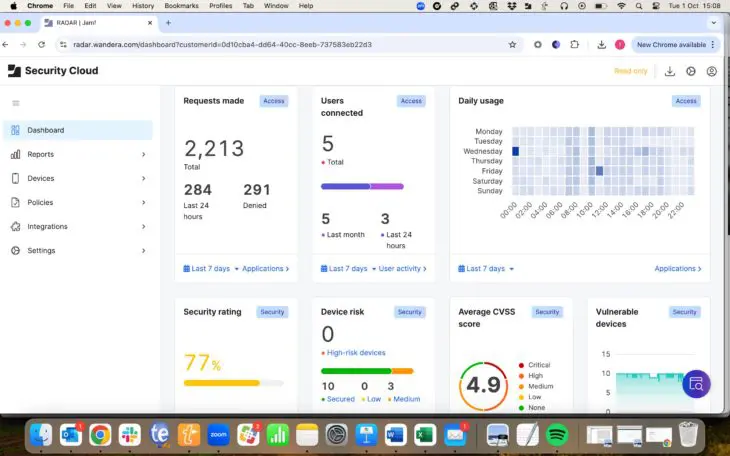 Jamf – Security Cloud Dashboard