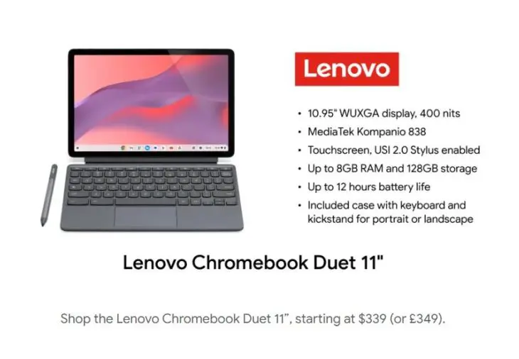 Lenovo Chromebook Duet 11