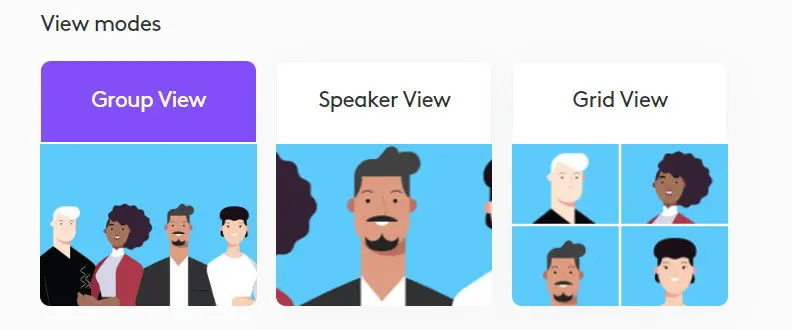 View Modes – MeetUp 2 View Modes Logitech MeetUp 2