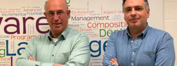 Professor Serge Demeyer (UA) en professor Coen De Roover (VUB)