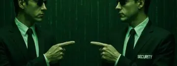 agent pointing at agent