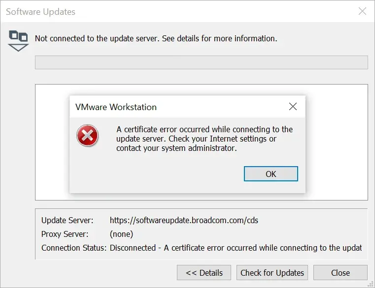 vmware-automatic-updates-broken
