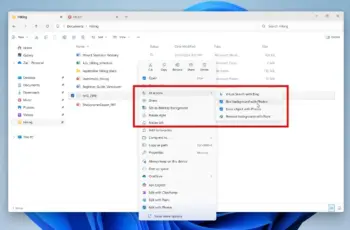 AI-acties Windows Verkenner