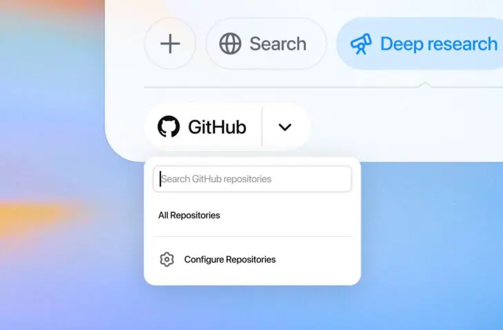 ChatGPT opent deep search-functie in GitHub via nieuwe connector