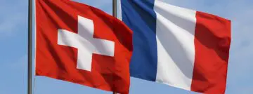 Zwitserse en Franse vlag