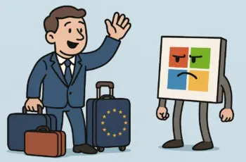 eu overweegt vertrek uit microsoft
