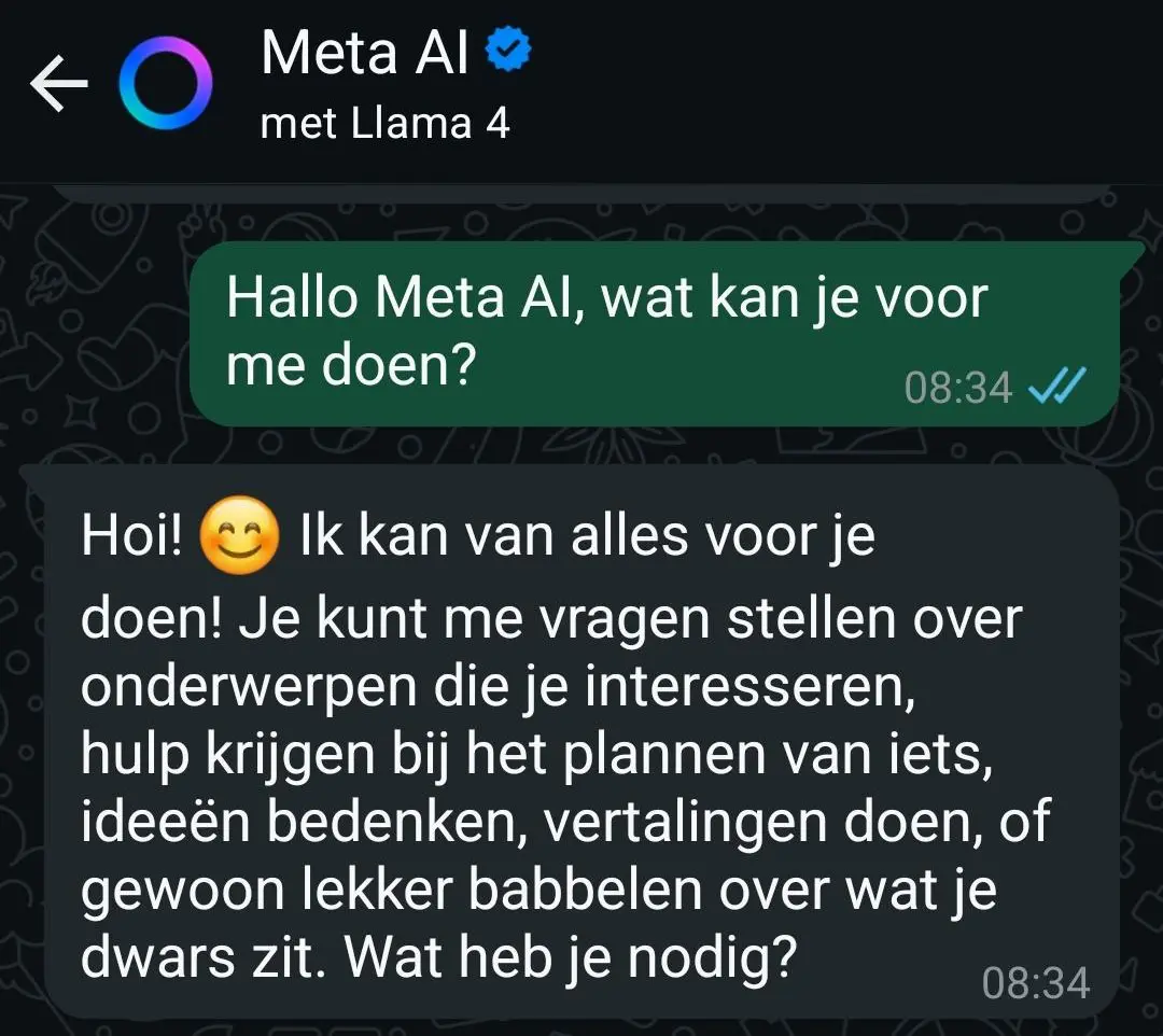 meta ai – 2 meta ai whatsapp