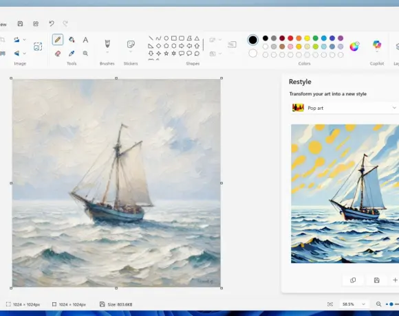 Microsoft Paint krijgt kunstzinnige functie