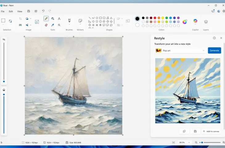 Microsoft Paint krijgt kunstzinnige functie