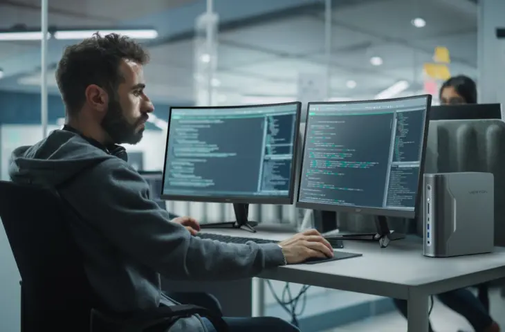 Acer bouwt Veriton RA100 AI Mini Workstation rond AMD Strix Halo