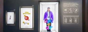 Samsung Spatial Signage demo met model