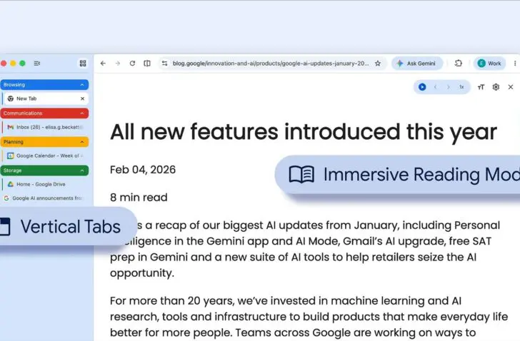 Google Chrome krijgt (eindelijk) verticale tabbladen