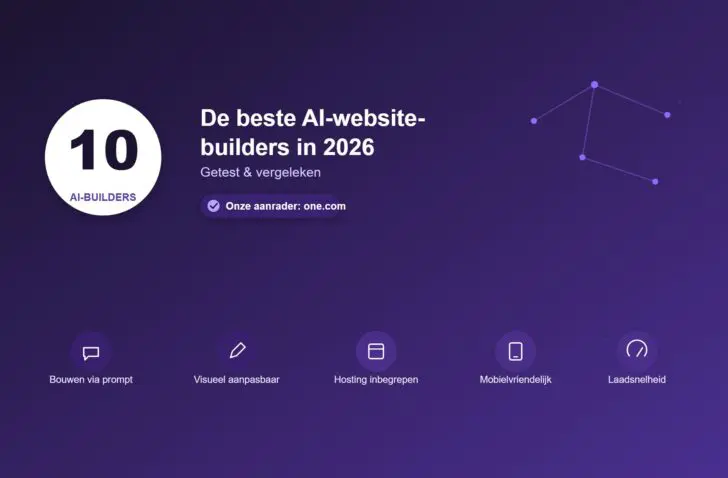 De 10 beste AI-websitebuilders in 2026: vergeleken