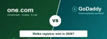One.com vs GoDaddy (2026): waar koop je je domeinnaam het best?