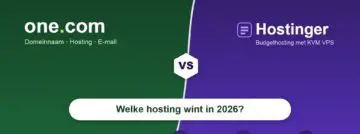 One.com vs Hostinger (2026): welke webhosting kies je?