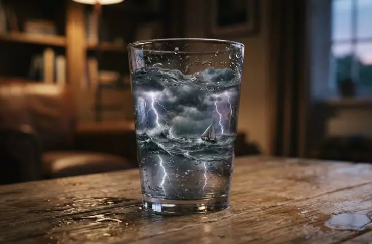 storm in een glas water