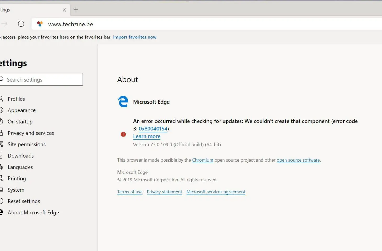 microsoft edge chromium