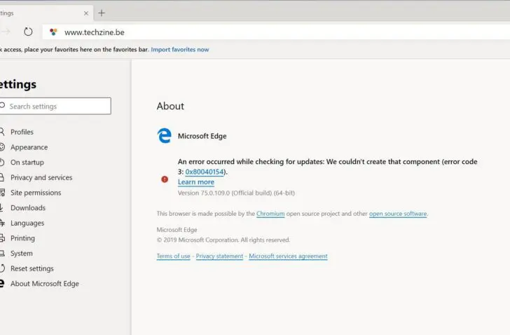microsoft edge chromium