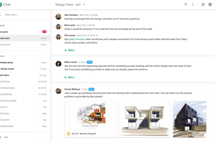 Google lanceert Slack-concurrent Hangouts Chat