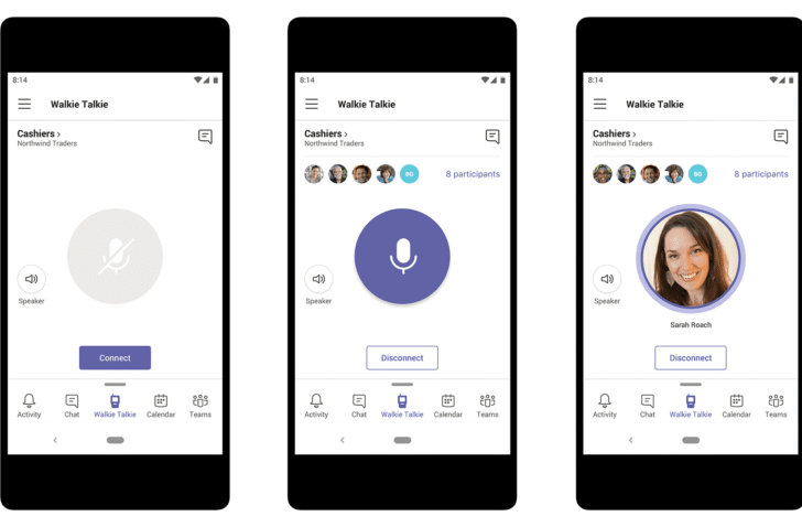 Microsoft Teams Walkie Talkie