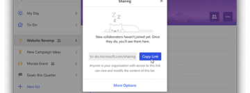Microsoft To-do List Sharing
