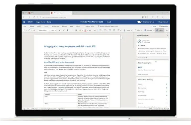 Microsoft Word Ideas