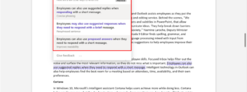 Microsoft Word Rewriting Suggestions