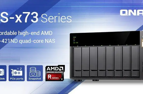 QNAP kondigt NAS-serie TS-x73 met quadcore AMD-processor aan