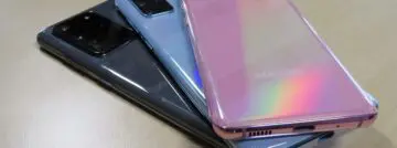 Samsung Galaxy S20 Ultra onder S20 Plus en S20