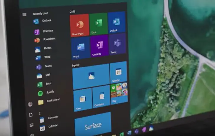 Windows 10 pictogrammen