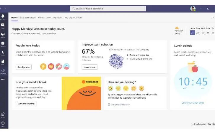 Microsoft Teams wordt zen met meditatie- en pendelmodus